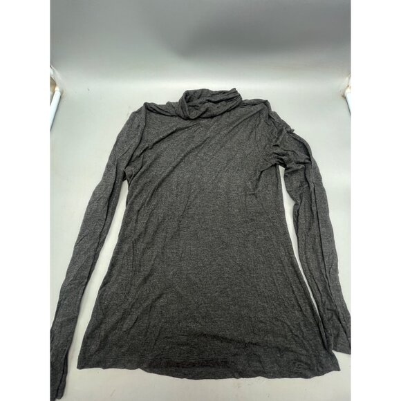 spense long sleeve turtle neck shirt gray viscose blend bust cut out medium READ - Picture 5 of 6